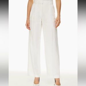 Aritzia Babaton Pleaded Linen Pants